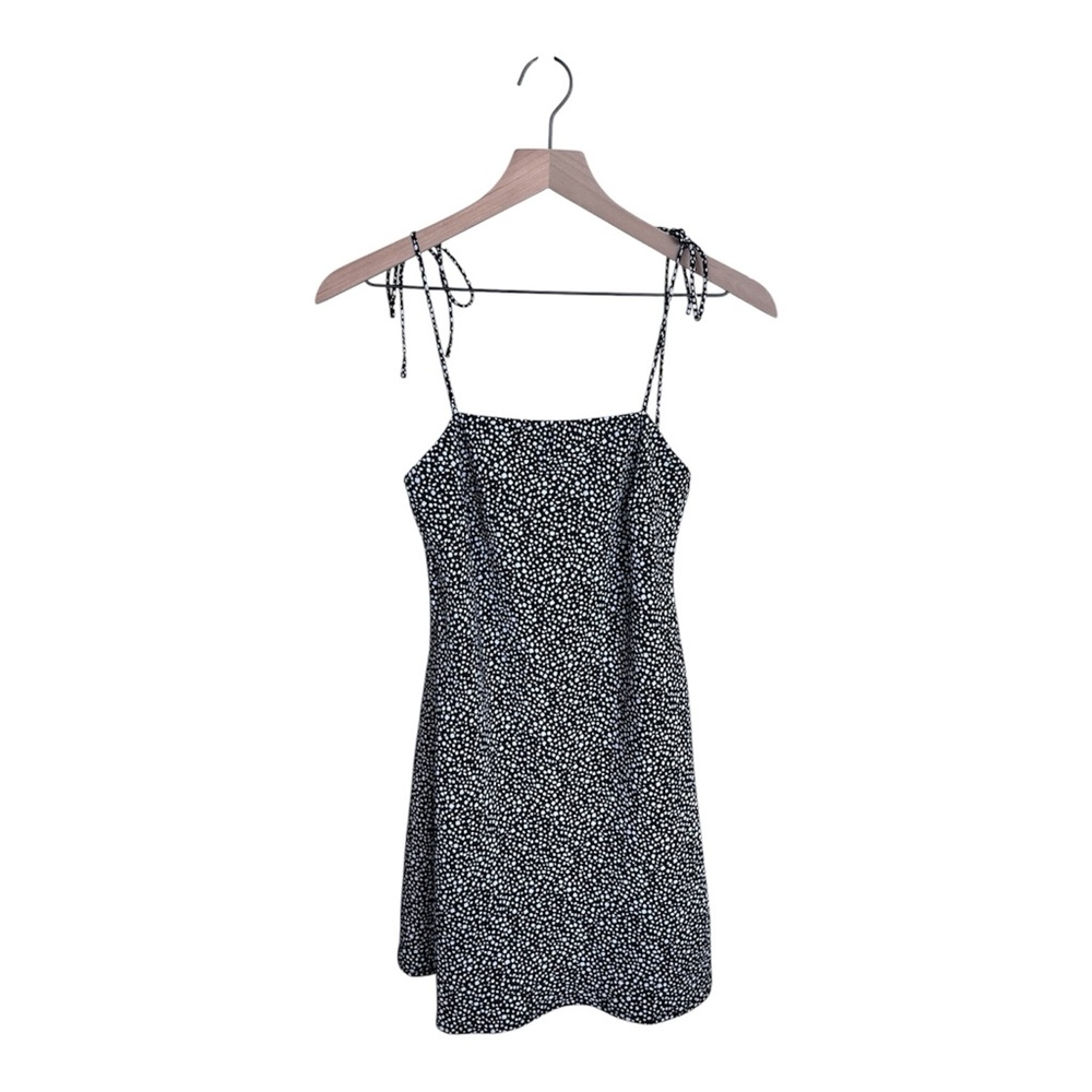 Princess Polly Tie Strap Mini Dress - Black Size 0 (XXS)